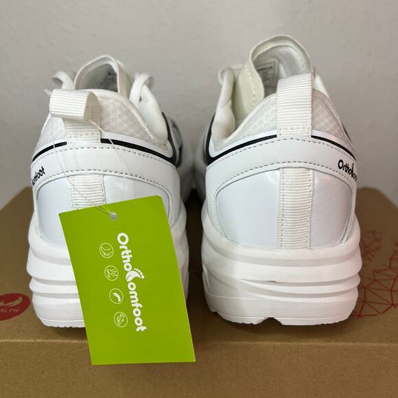 OrthoComfoot Orthopedic Diabetic Walking Shoes White Women’s 39 - Picture 4 of 14
